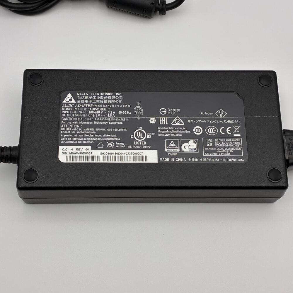 MSI Trident 3 10SA-001US GTX1650 230W Delta 19.5V 11.8A ADP-230EB T AC Adapter